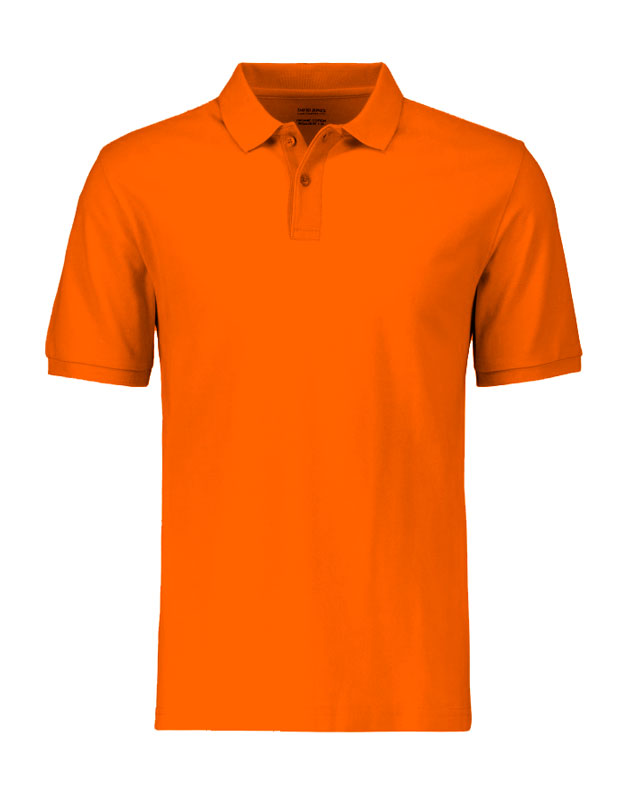 футболка поло оранжевая