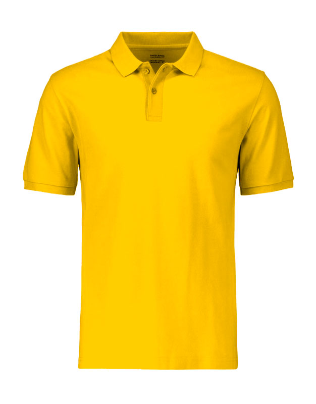 рубашка поло желтая