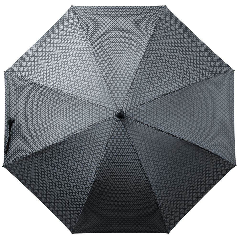 Зонт Matteo Tantini Alessio, черный с серым