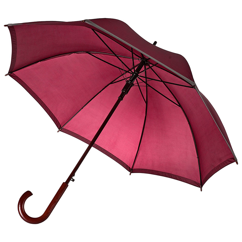 Зонт-трость Unit Reflect, бордовый