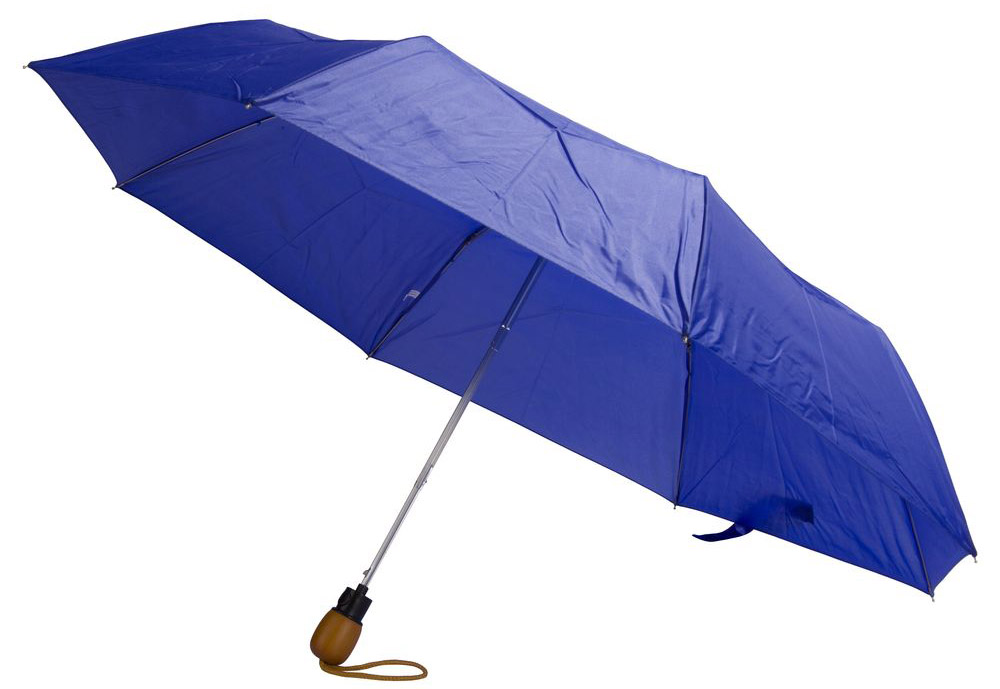 Зонт складной wood, синий